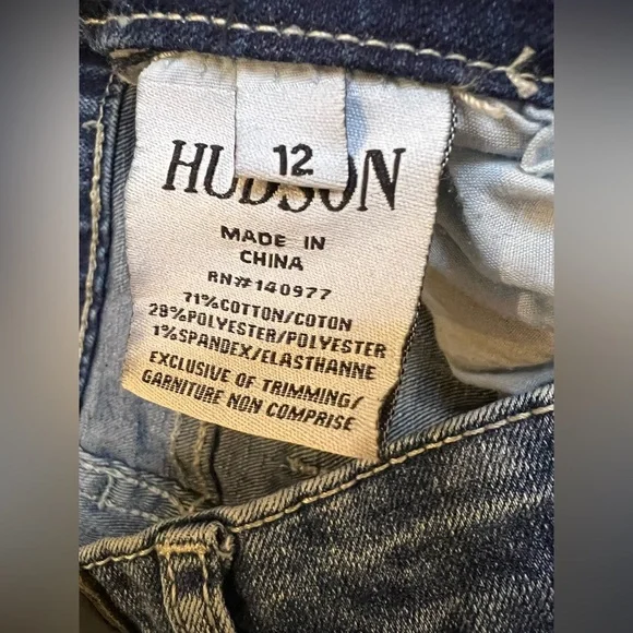Hudson straight jeans girls size 12 - Picture 3 of 5